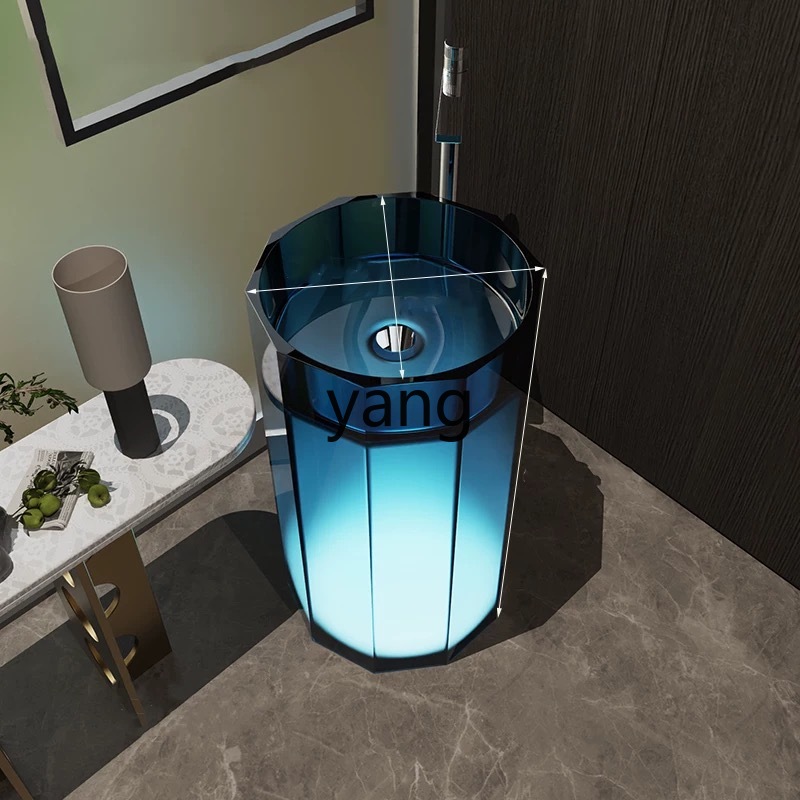 Resin Art Floor - LH， resin crystal art column basin