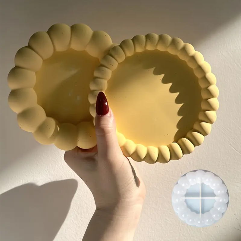 Resin Art Tray - Diy Round Bubble Tray Coaster Silicone