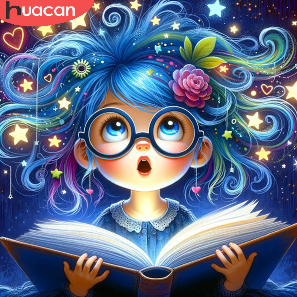 HUACAN Diamond Painting Girl D - Resin Art Guide Book review and price