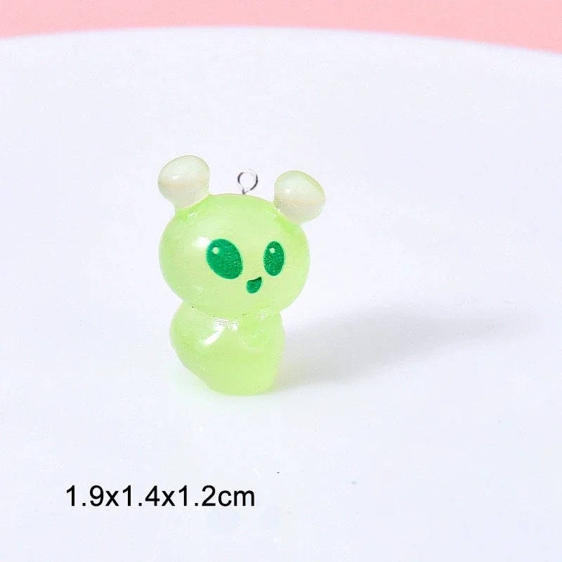 10Pcs Luminous Mini Green Alie - Resin Art Notes review and price