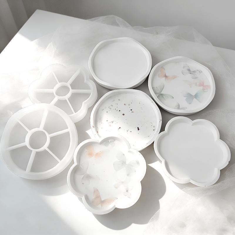 Flower Round Silicone Tray Mol - Resin Art Tray review and price