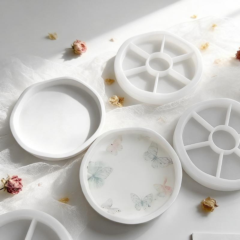 Flower Round Silicone Tray Mol - Resin Art Tray review and price