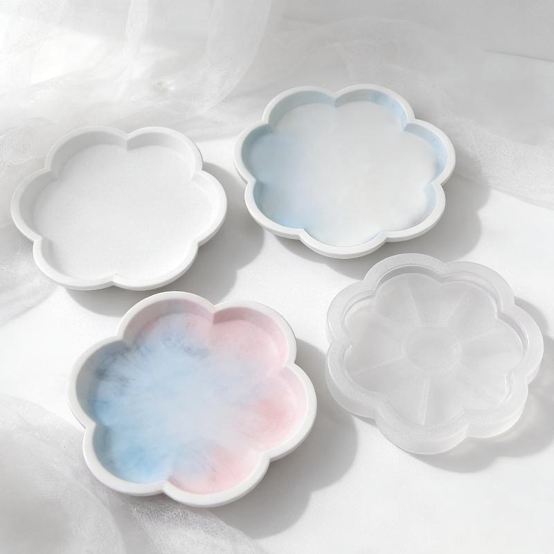 Flower Round Silicone Tray Mol - Resin Art Tray review and price