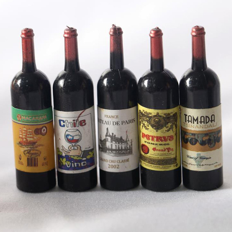 5Pcs 1/12 Dollhouse Miniature  - Resin Art Bottle review and price