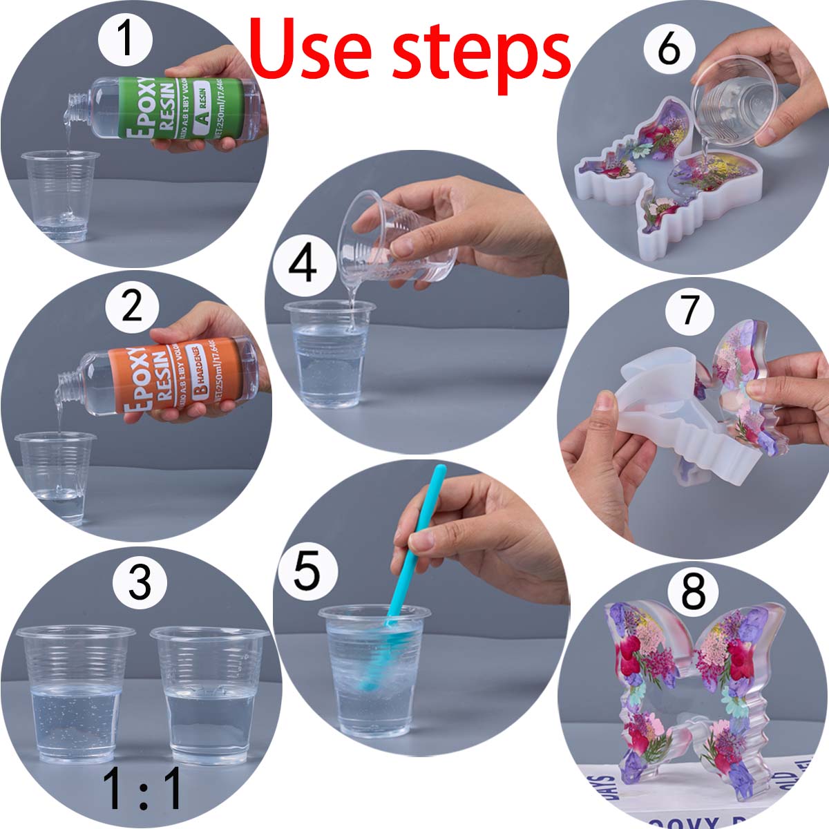 1:1 Ratio Epoxy Resin Kit Anti - Resin Art And Jewelry review and price