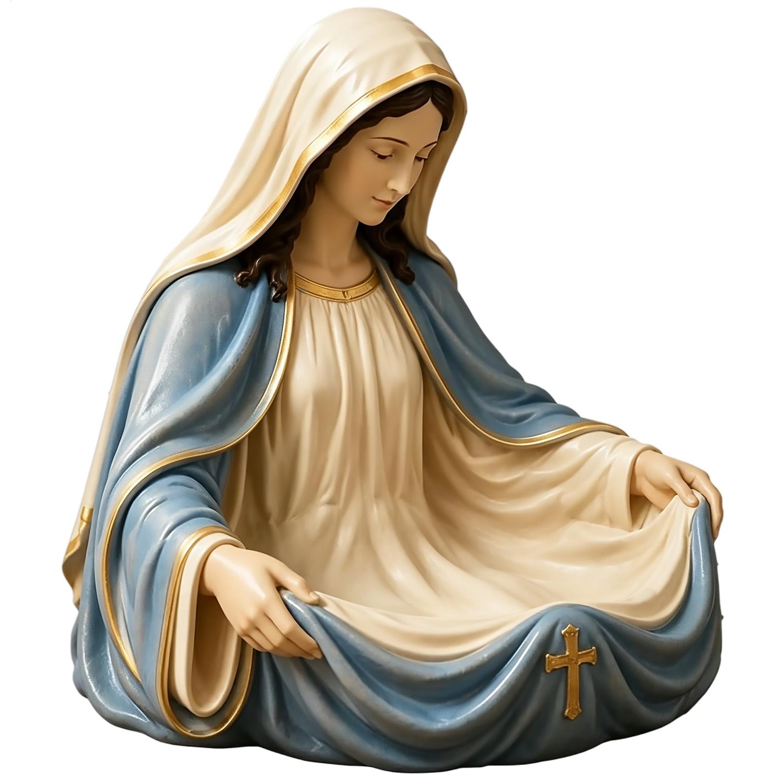 Virgin Mary Rosary Holder Mary - Resin Art Tray review and price