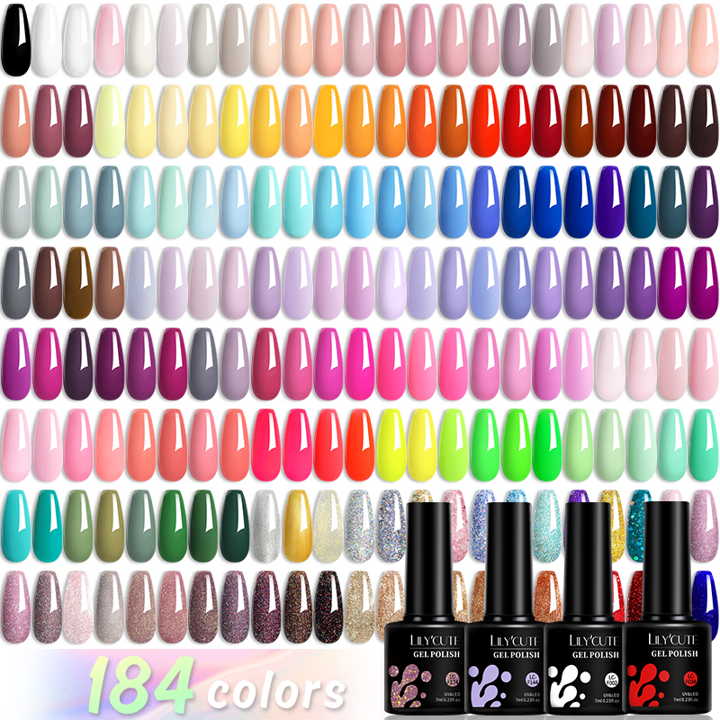 LILYCUTE 184 Colors 7ML Gel Na - Resin Art Purple review and price