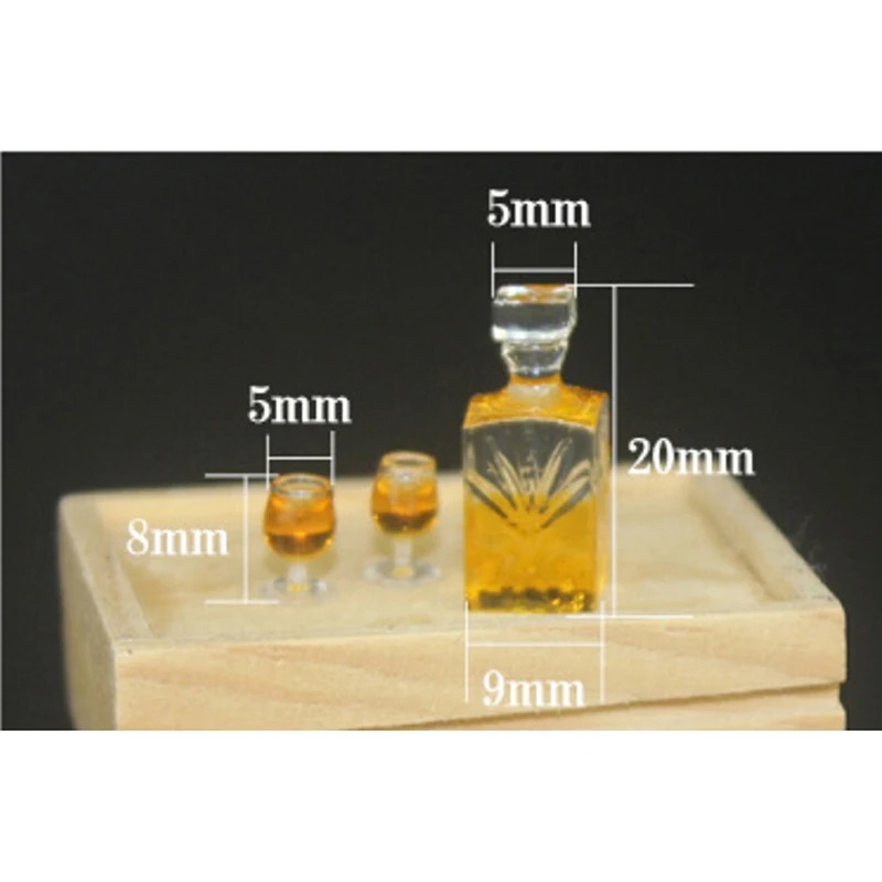 1 Set Cute Mini Wine Bottle Wi - Resin Art Bottle review and price