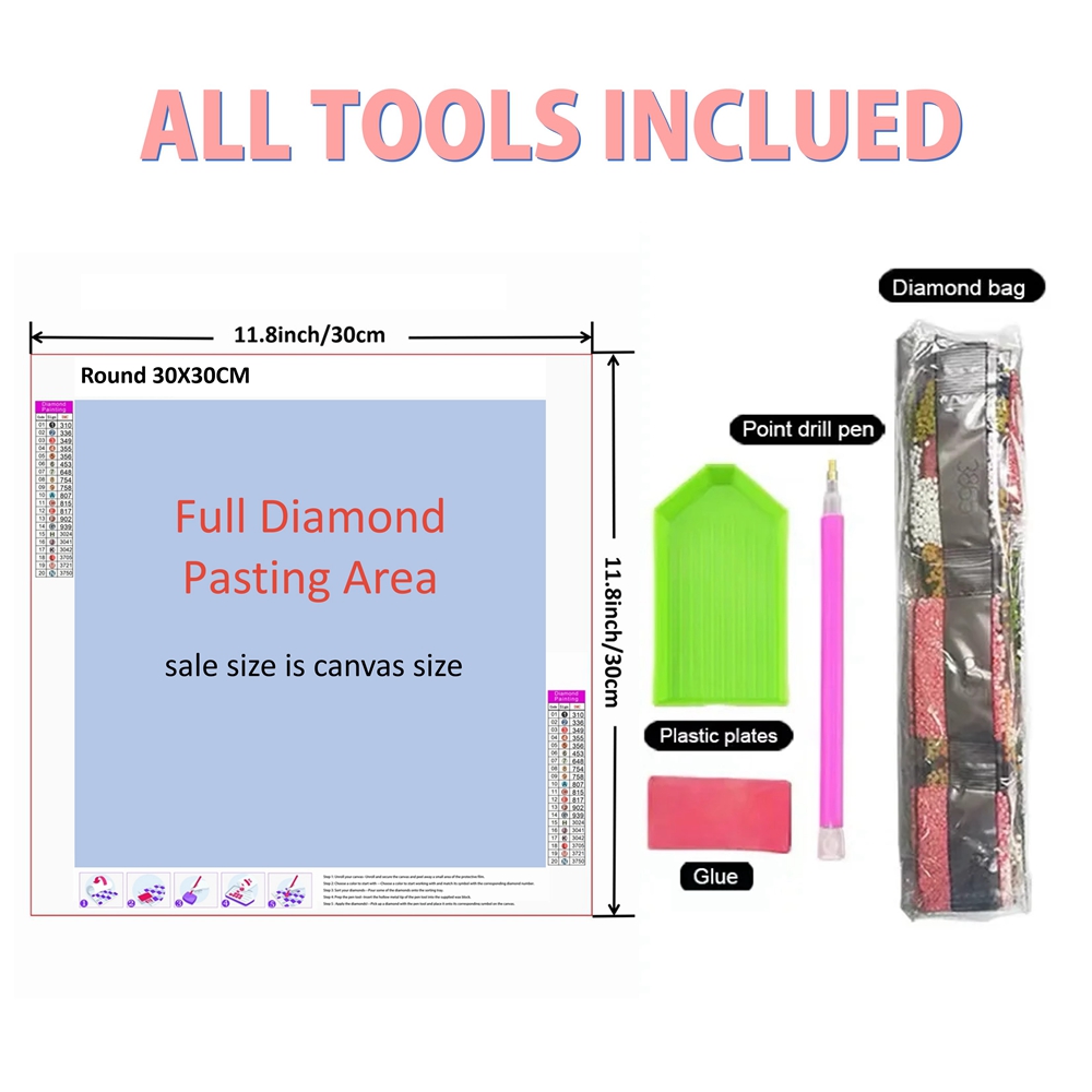 1pc frameless  5D Diamond Pain - Resin Art Guide Book review and price