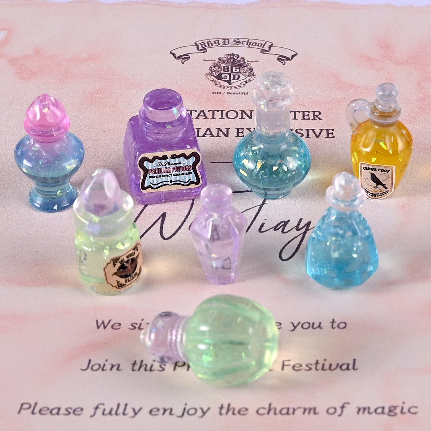 10pcs Dollhouse 1:12 Miniature - Resin Art Bottle review and price