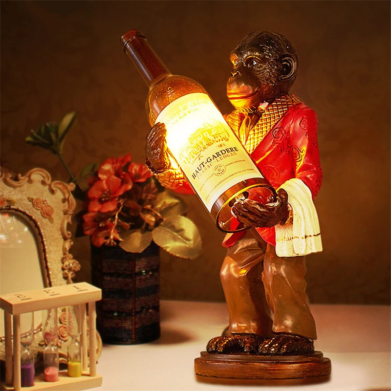 Retro Monkey Lamp Vintage Resi - Resin Art Floor review and price