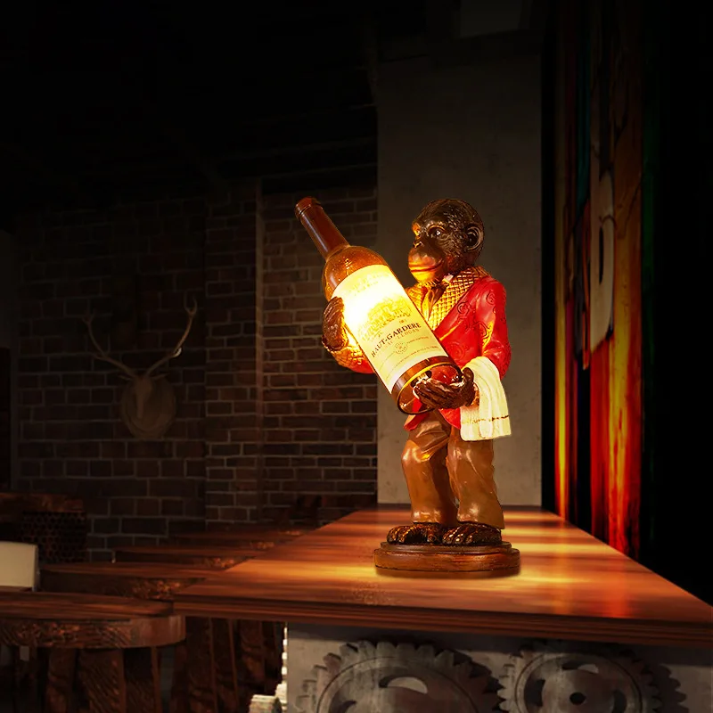 Retro Monkey Lamp Vintage Resi - Resin Art Floor review and price