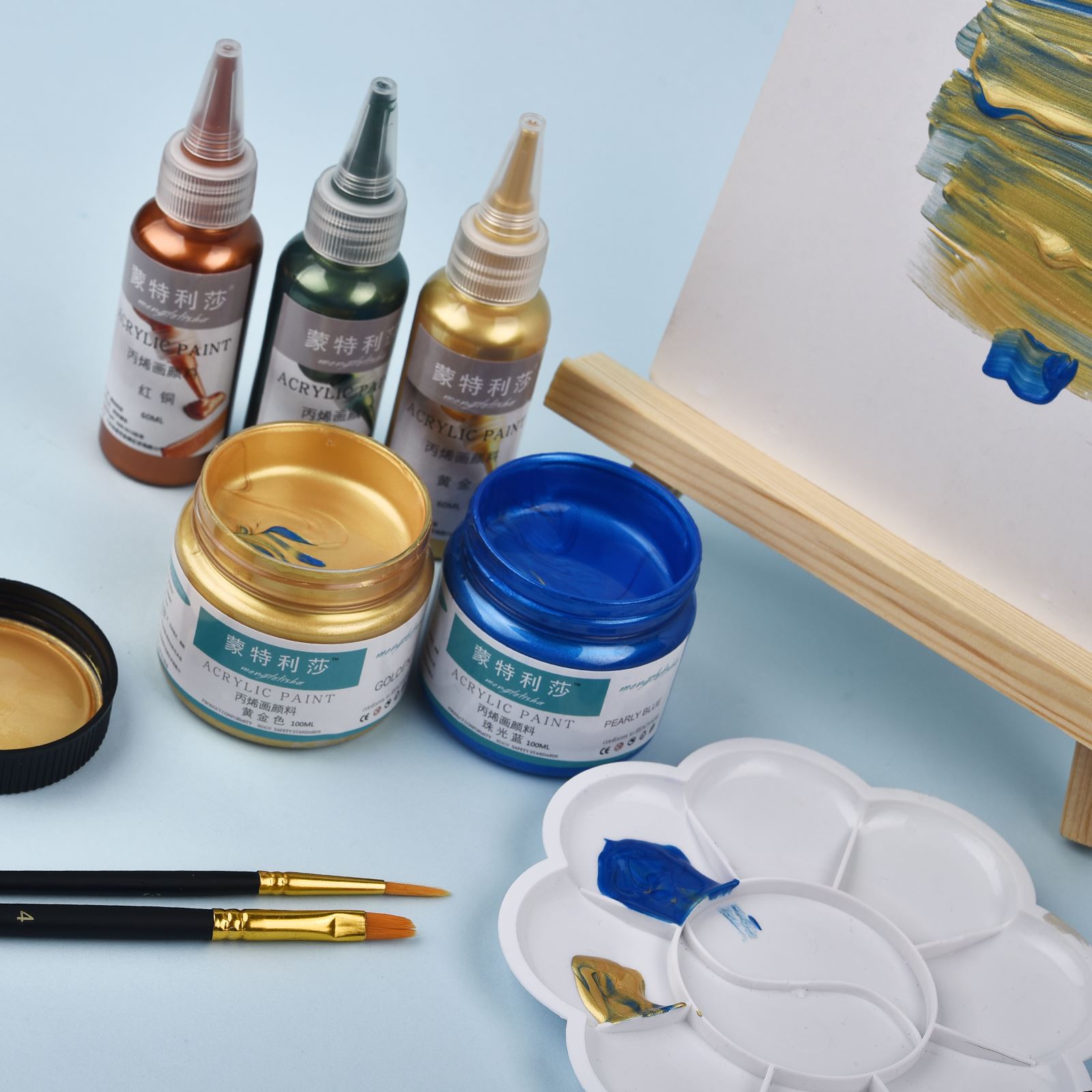 7 Colors 60ml/Bottle Metallic  - Resin Art Bottle review and price