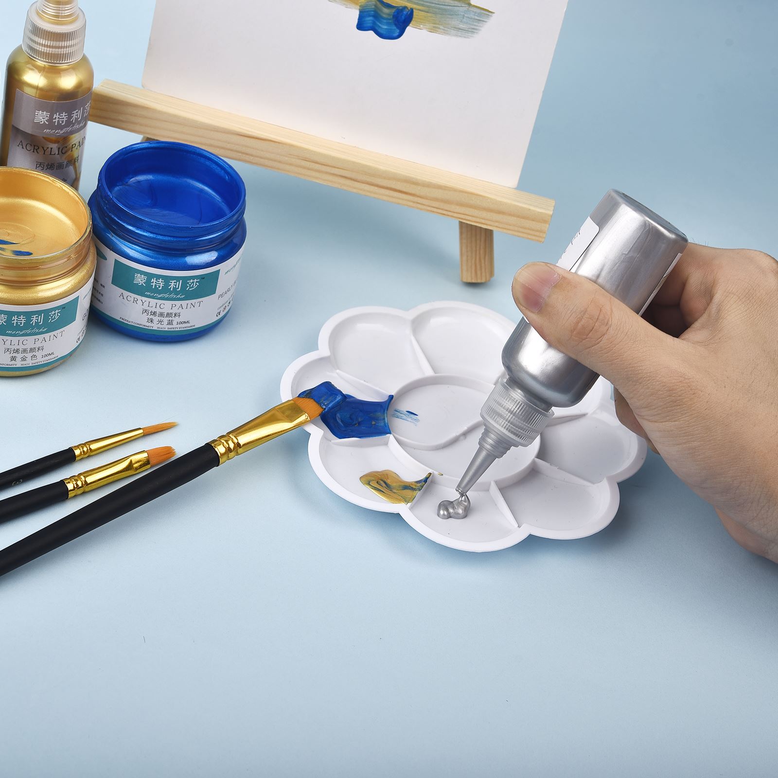 7 Colors 60ml/Bottle Metallic  - Resin Art Bottle review and price