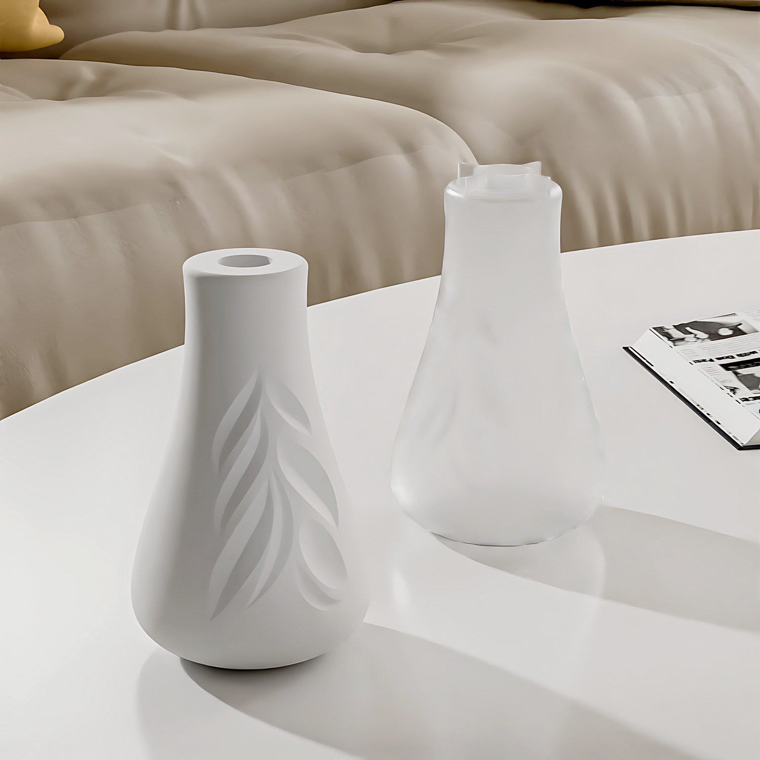 Leaf Texture Vase Silicone Mol - Resin Art Bottle review and price