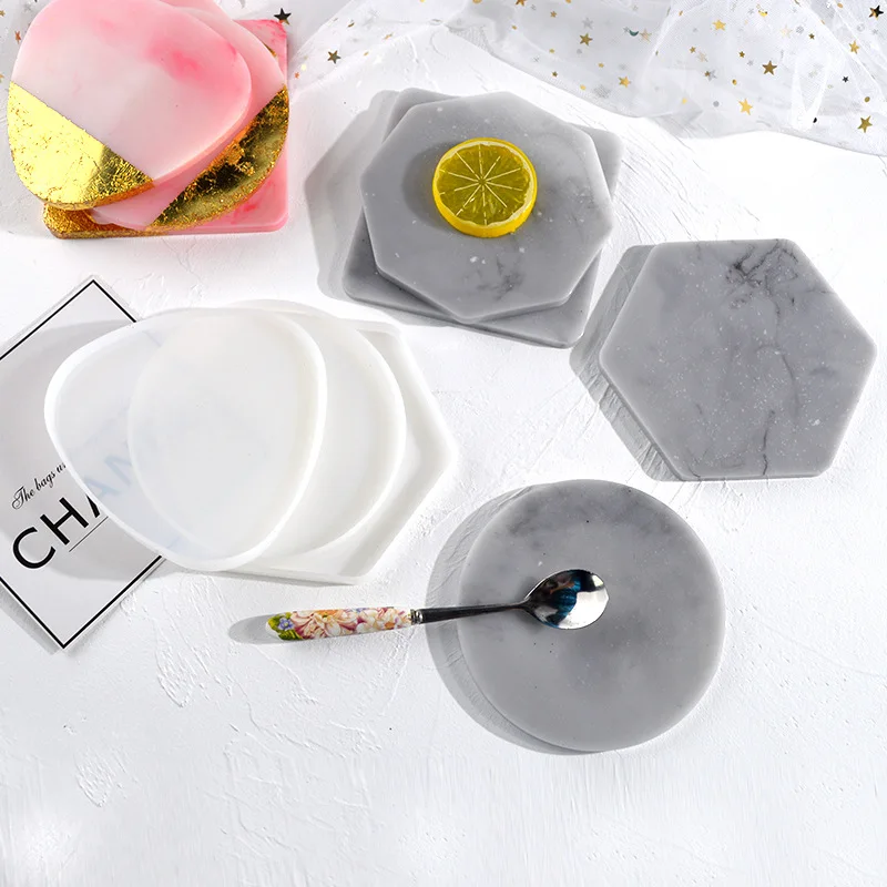 Multi-style Geometric Coaster  - Resin Art Tray review and price