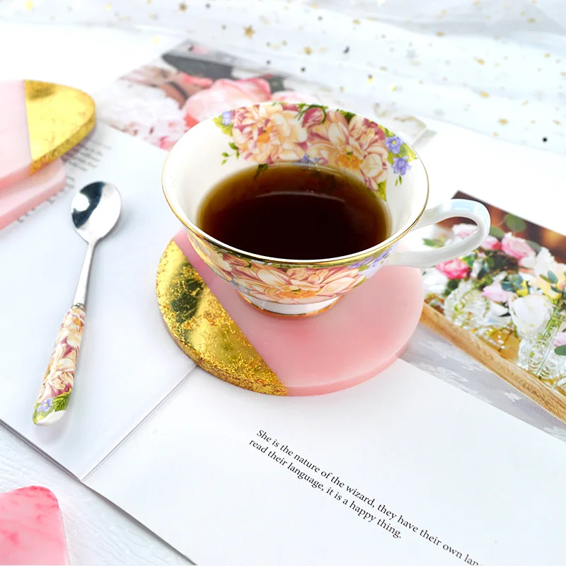 Multi-style Geometric Coaster  - Resin Art Tray review and price