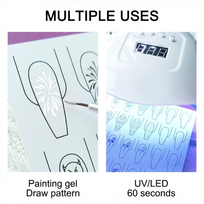 10pcs Nail Art Lines Practice  - Resin Art Guide Free review and price