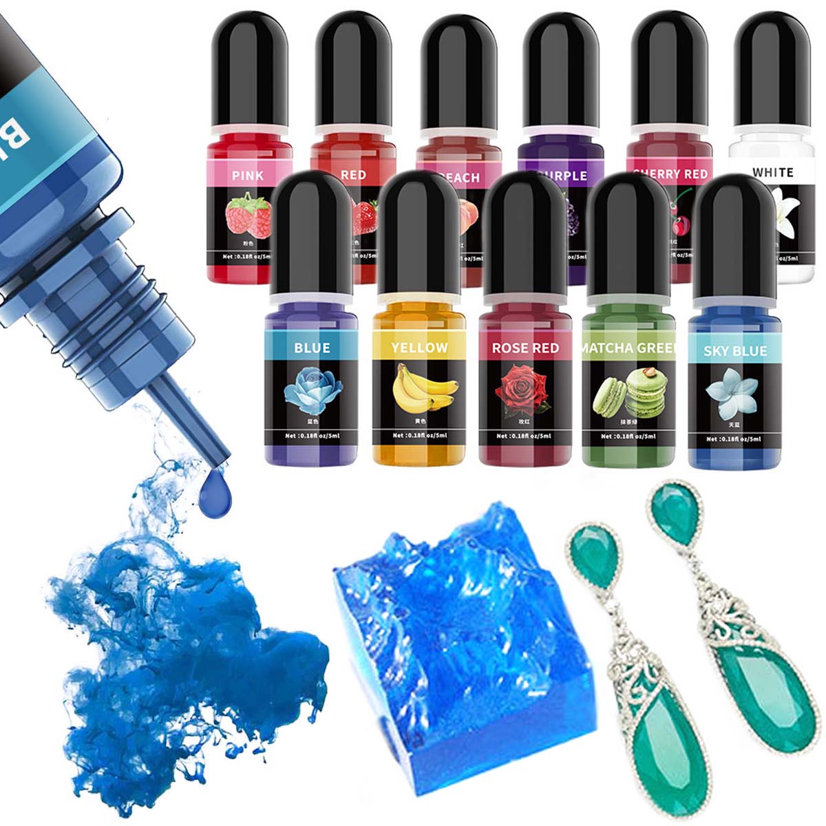 5ml/Bottle Epoxy Resin Pigment - Resin Art Bottle review and price