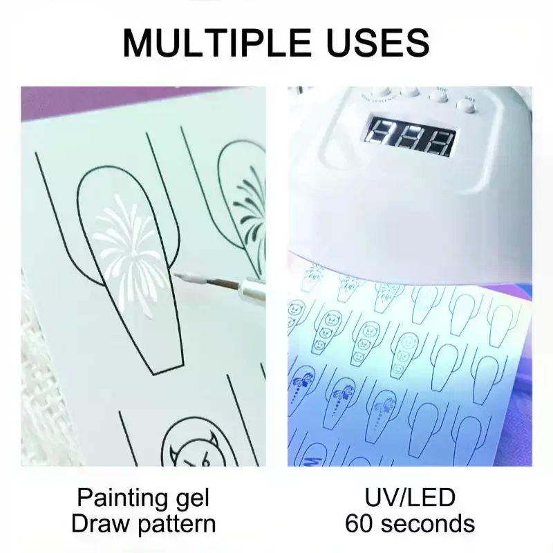 Nail Art Lines Practice Paper  - Resin Art Guide Free review and price