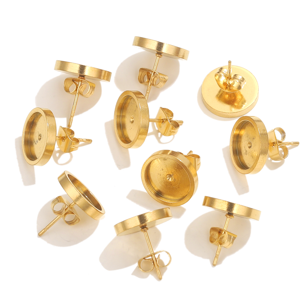 10pcs Stainless Steel Gold Ear - Resin Art Notes review and price