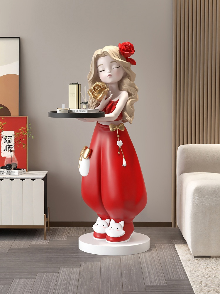 Home Decor Luminous Figurines  - Resin Art Tray review and price